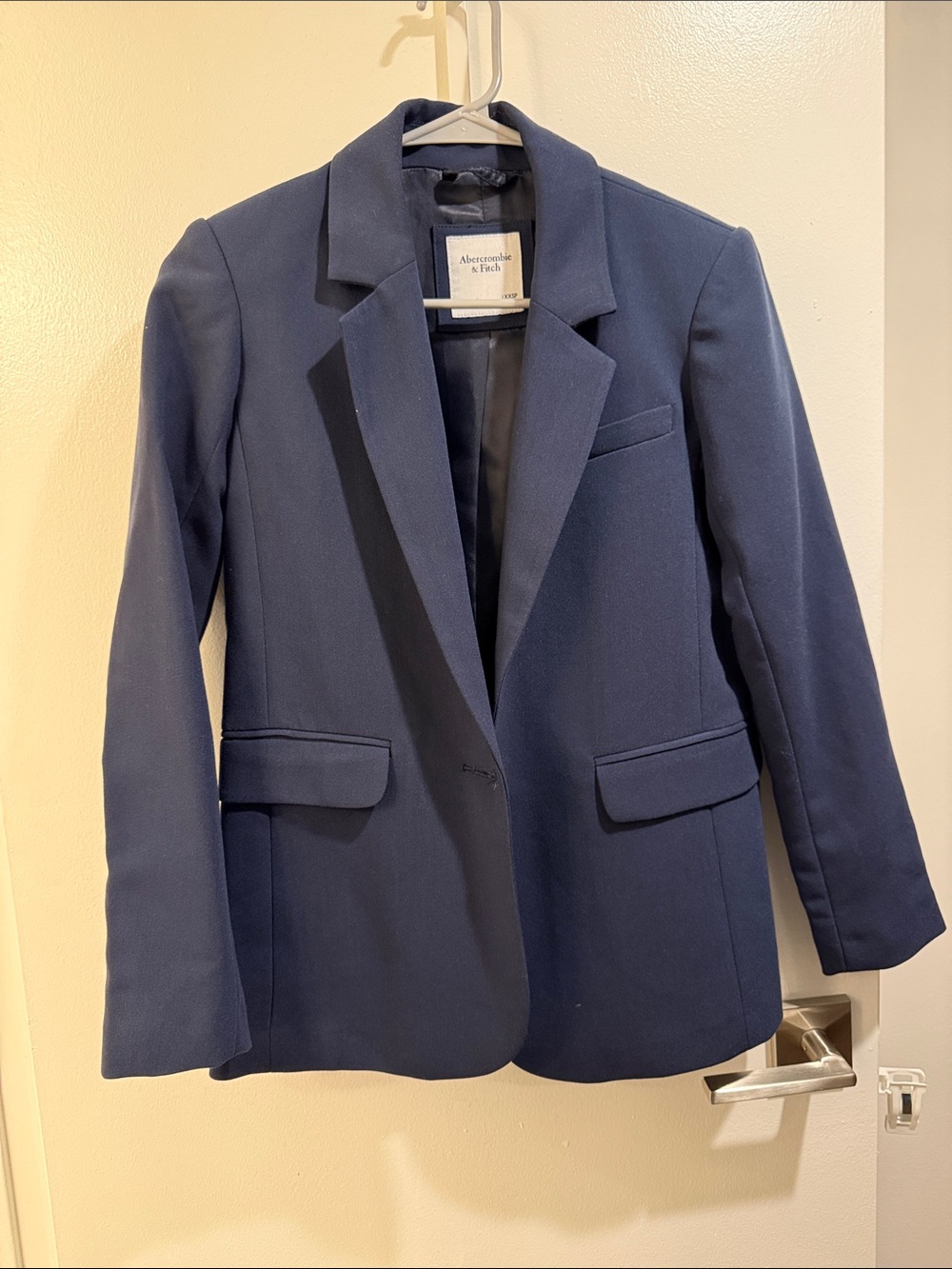 Abercrombie & Fitch Navy Single-Button Women's Blazer